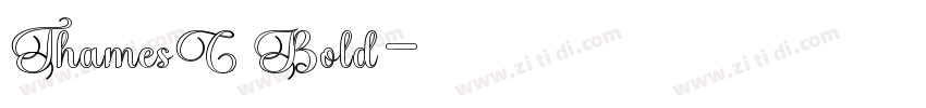 ThamesC Bold字体转换
